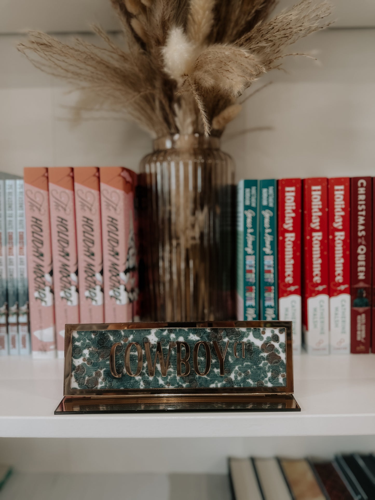 Cowboy Acrylic Shelf Sign w/ Stand