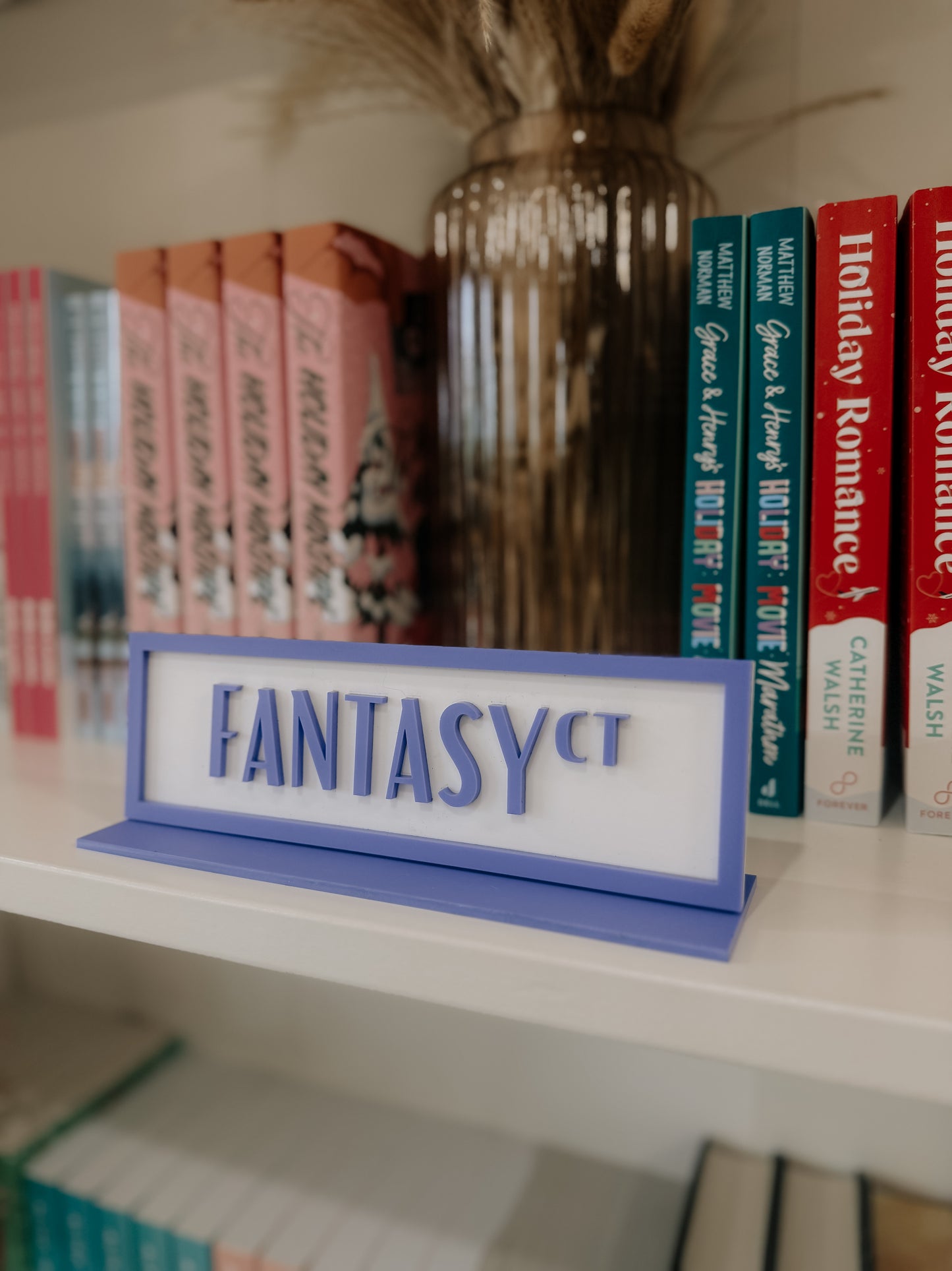 Fantasy Crt Acrylic Shelf Sign w/ Stand
