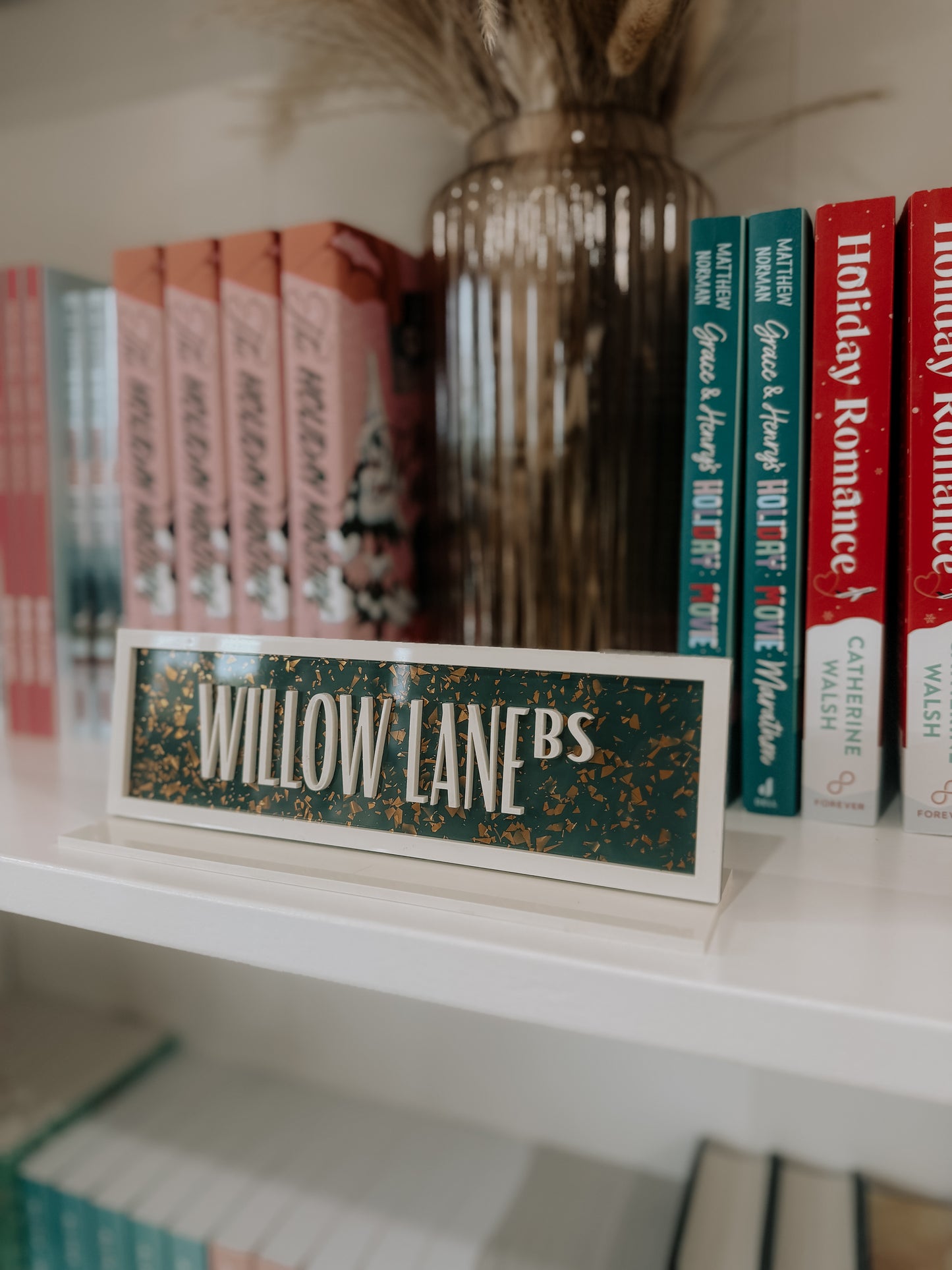 Willow Lane Acrylic Shelf Sign w/ Stand
