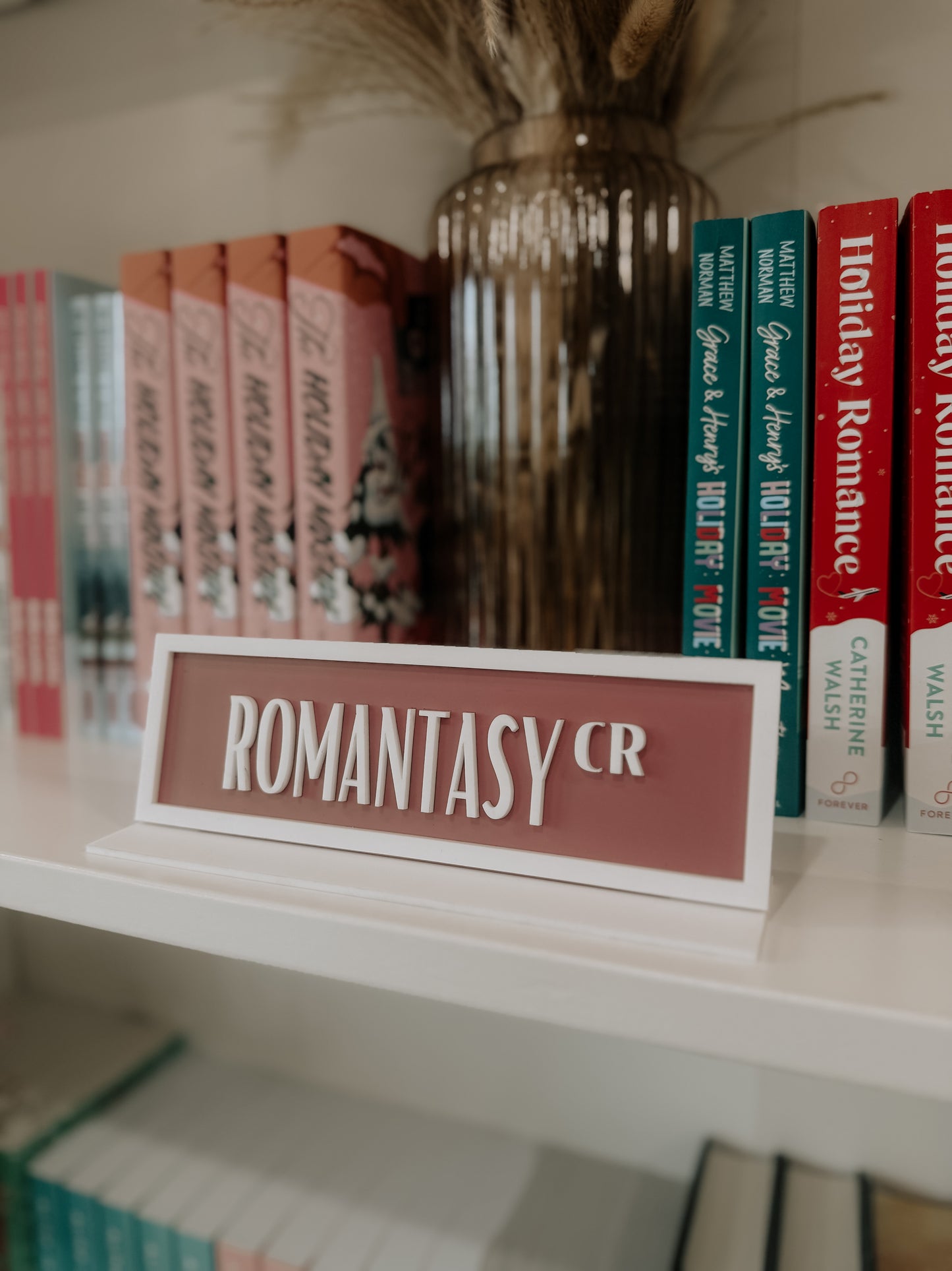Romantasy Crt Acrylic Shelf Sign w/ Stand