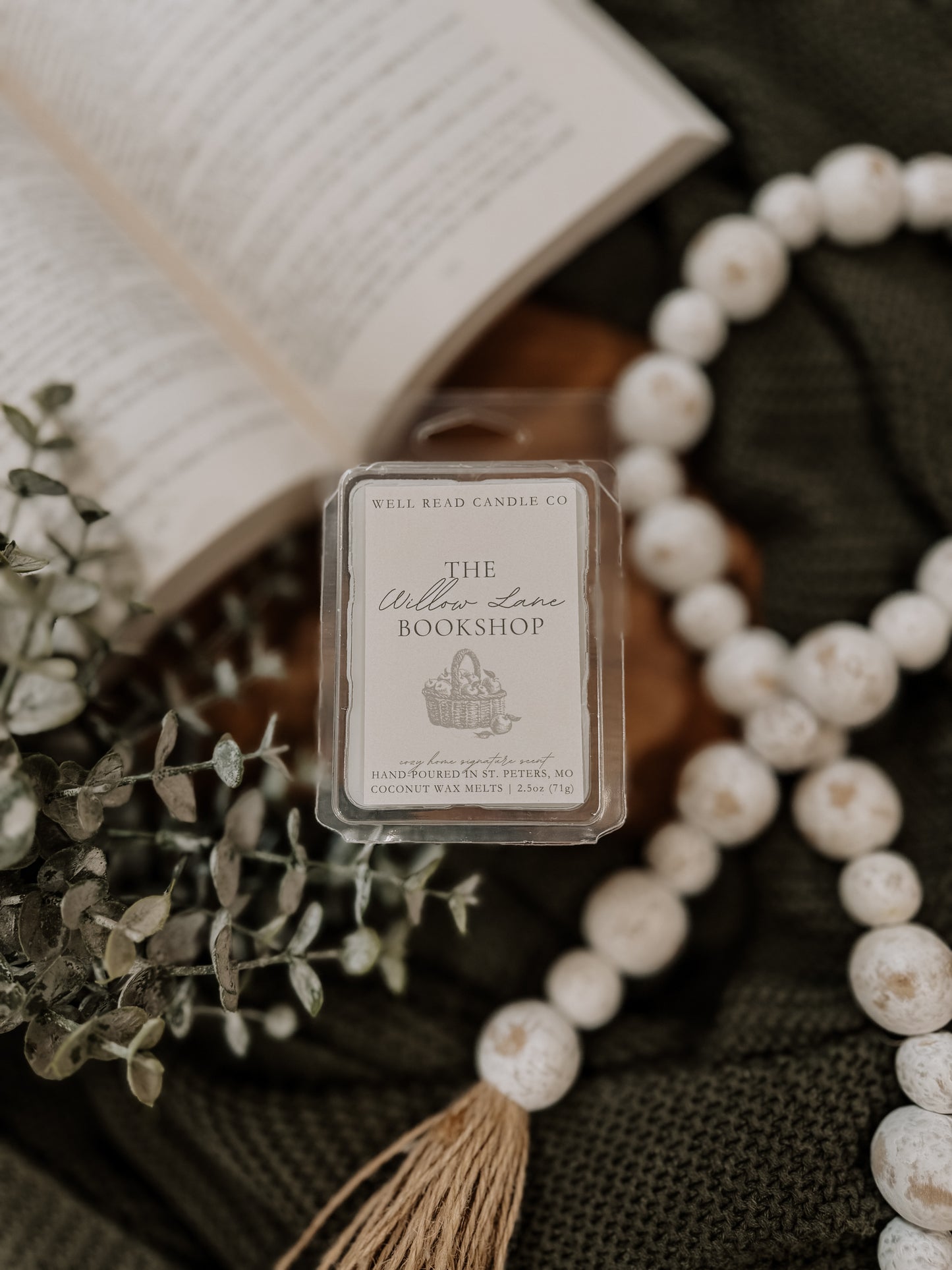 Willow Lane Bookshop Cozy Home Signature Scent Wax Melts