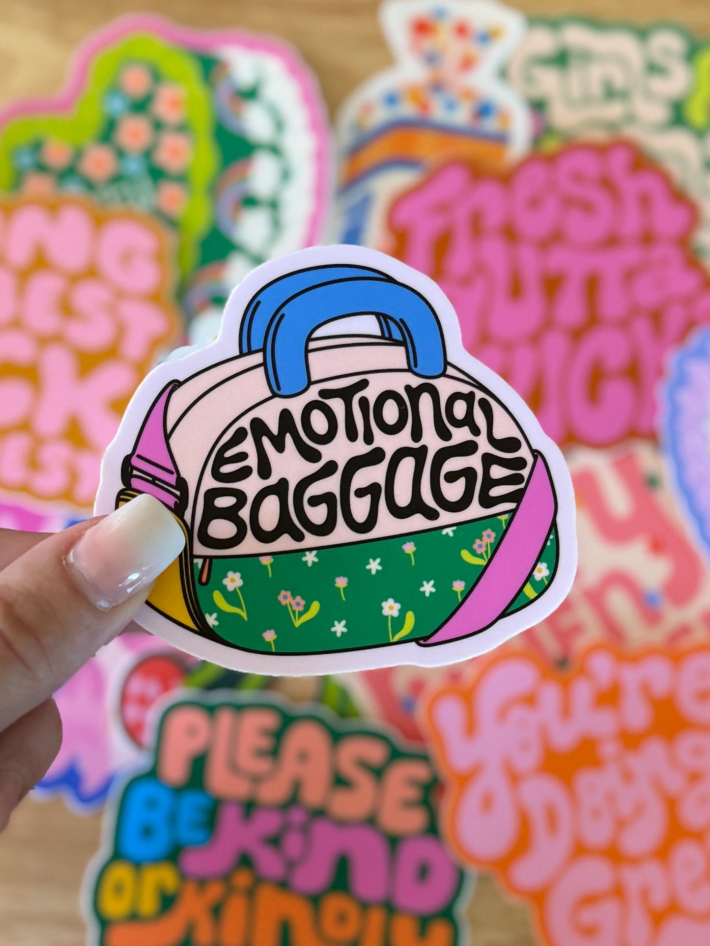 Emotional Baggage Sticker