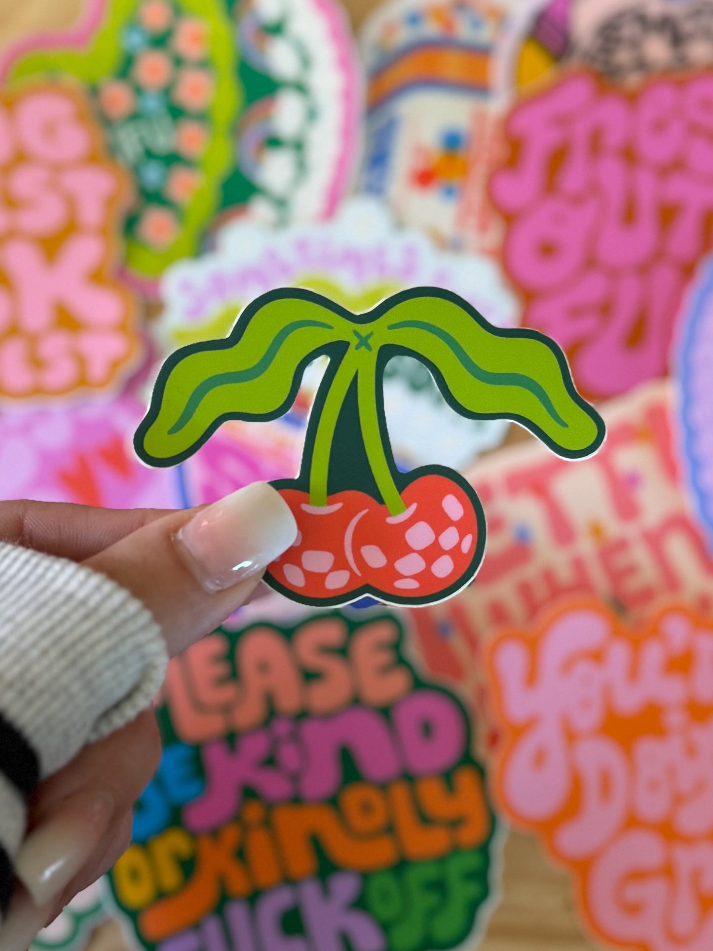 Disco Cherry Sticker