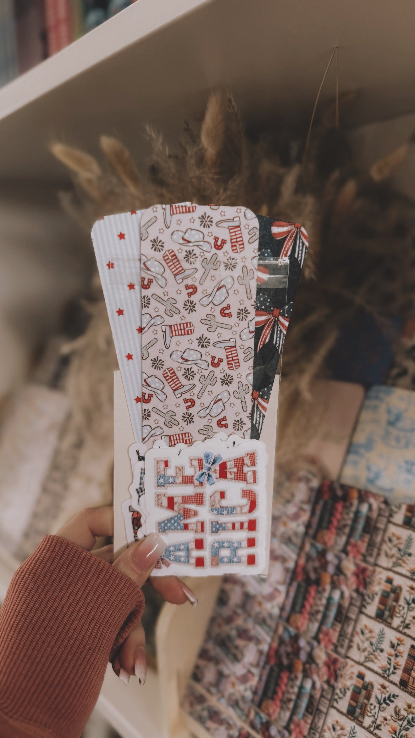 Americana Bookmark & Sticker Bundle