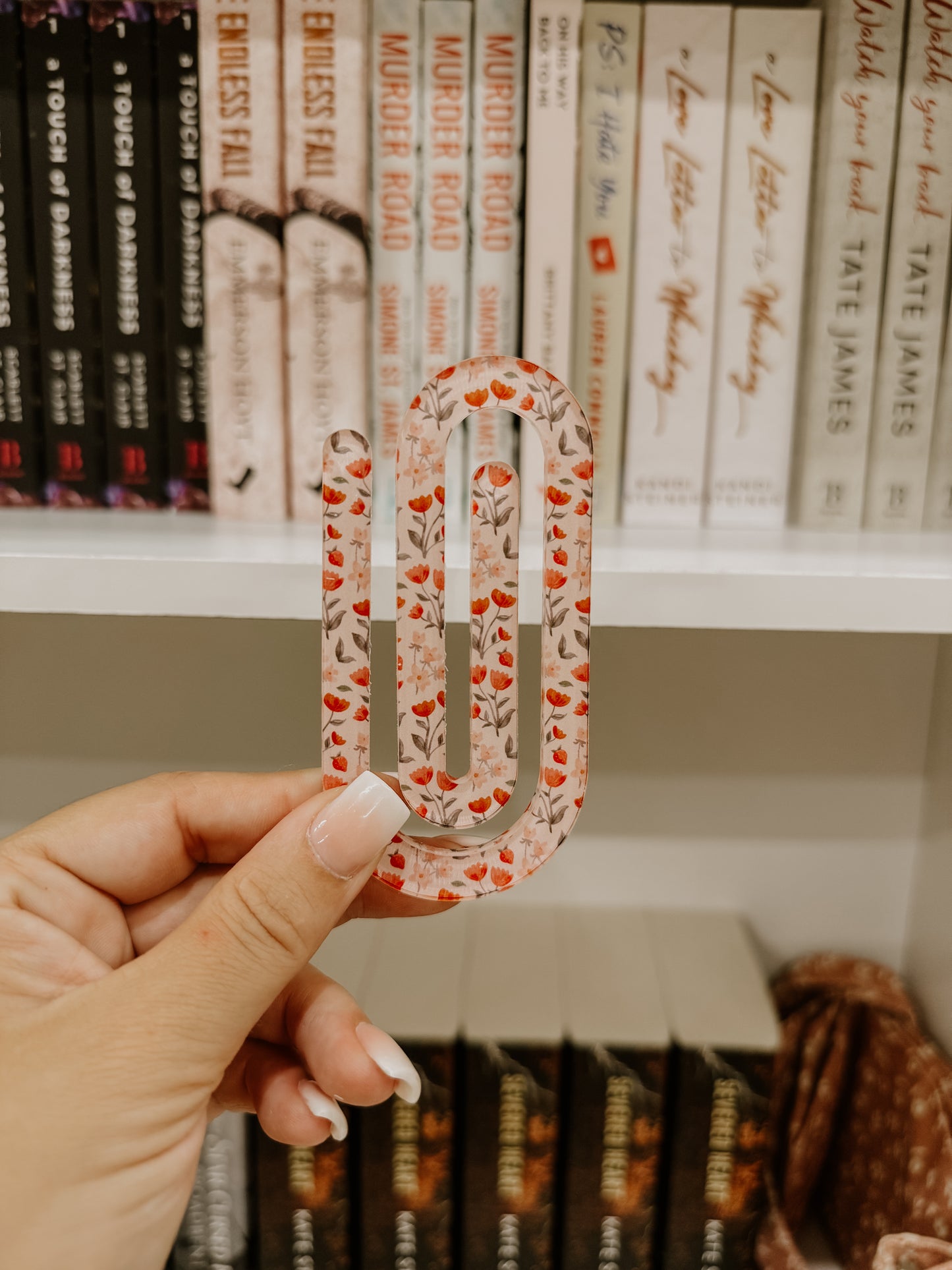 Floral Berries Jumbo Paperclip Bookmark