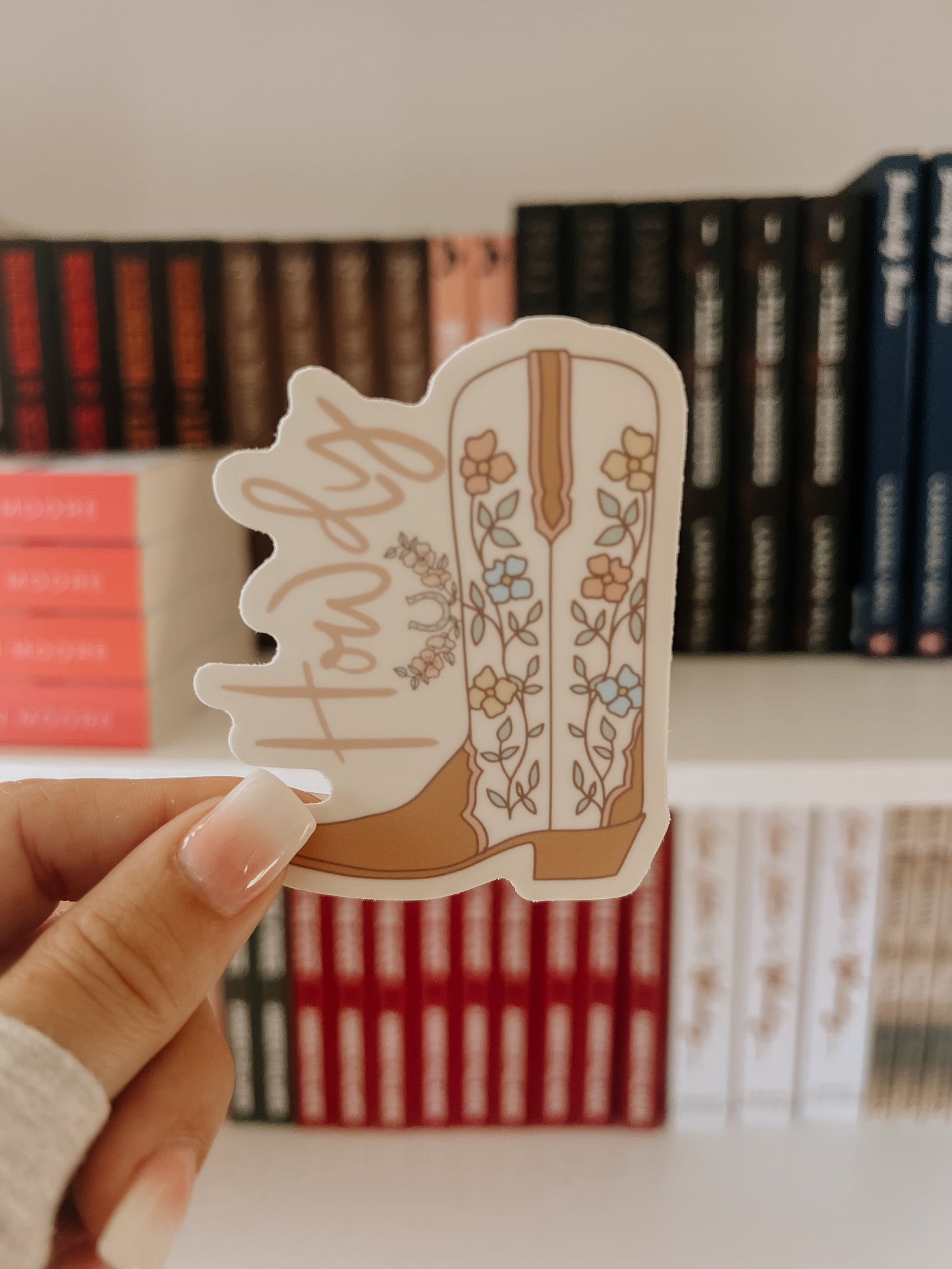 Howdy Boot Cowgirl Sticker