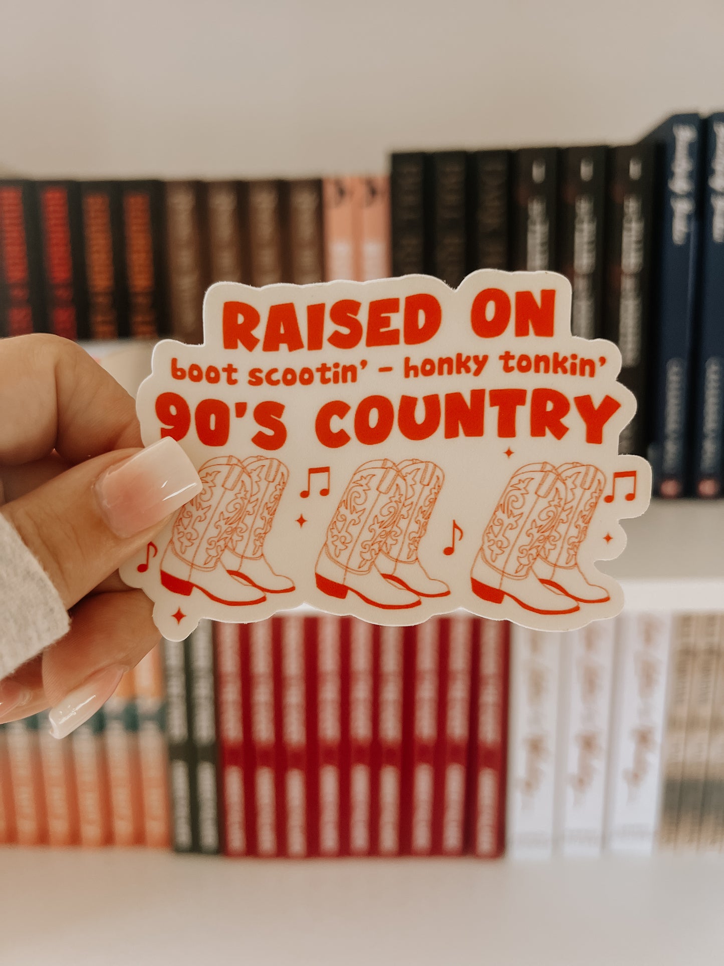 Raised on 90s Country Bumper Sticker