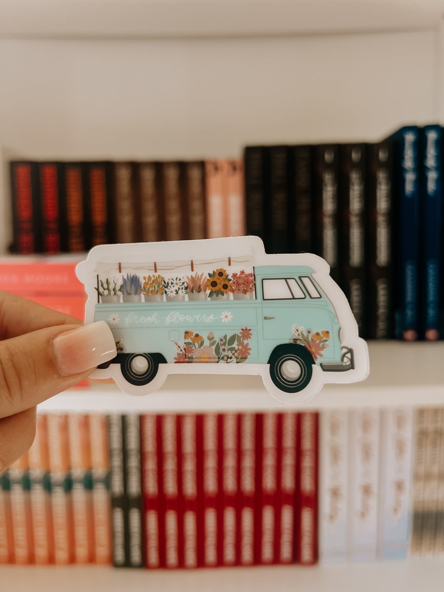 Clear Flower Truck Sticker