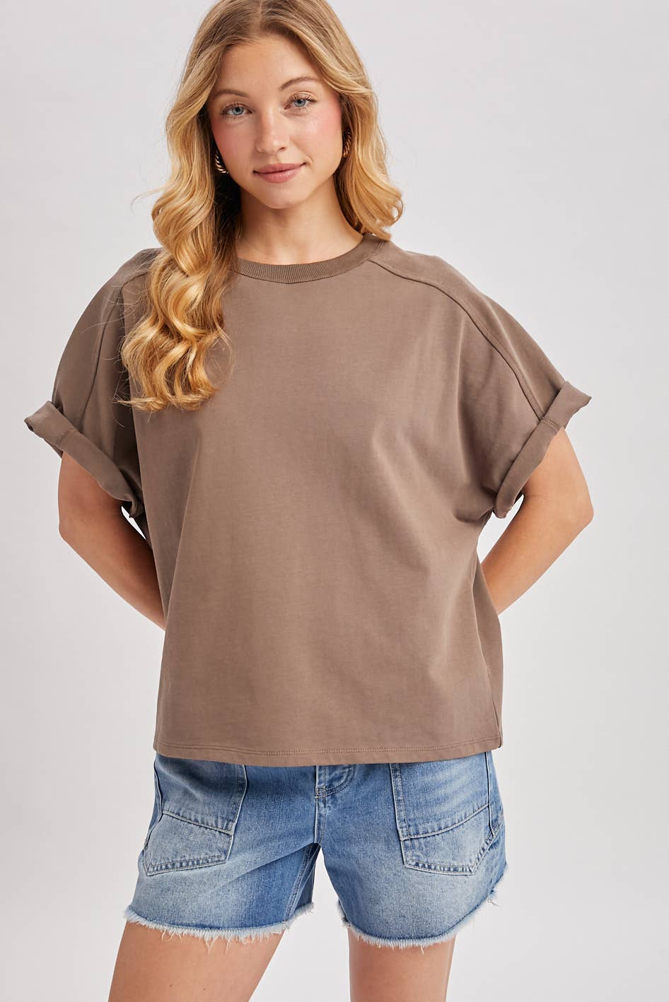 ROMY BOXY TEE-MUSHROOM