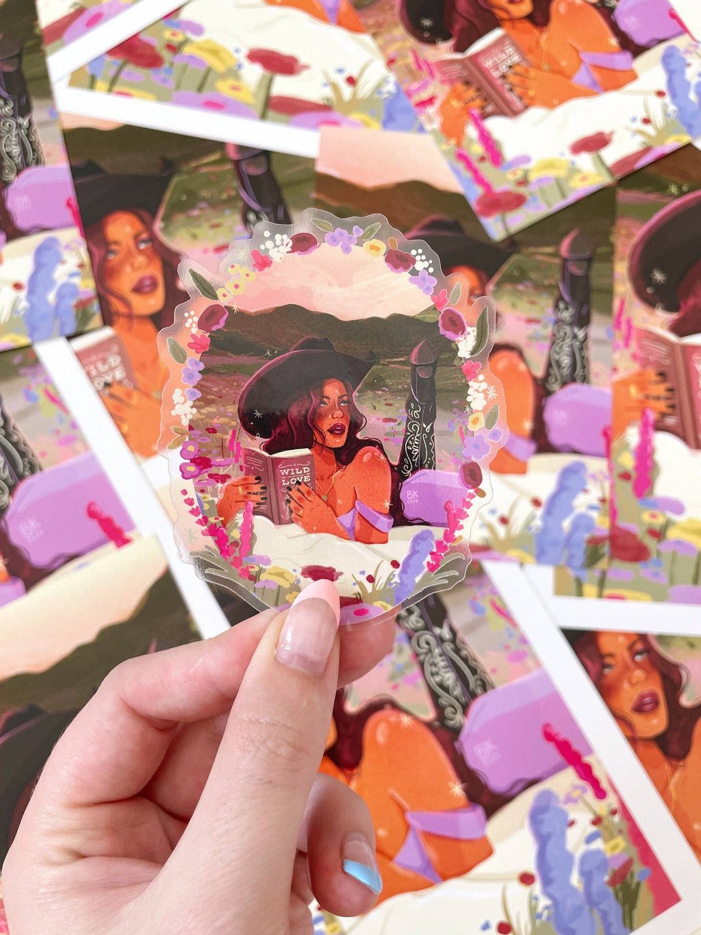 Wild Love Clear Back Sticker