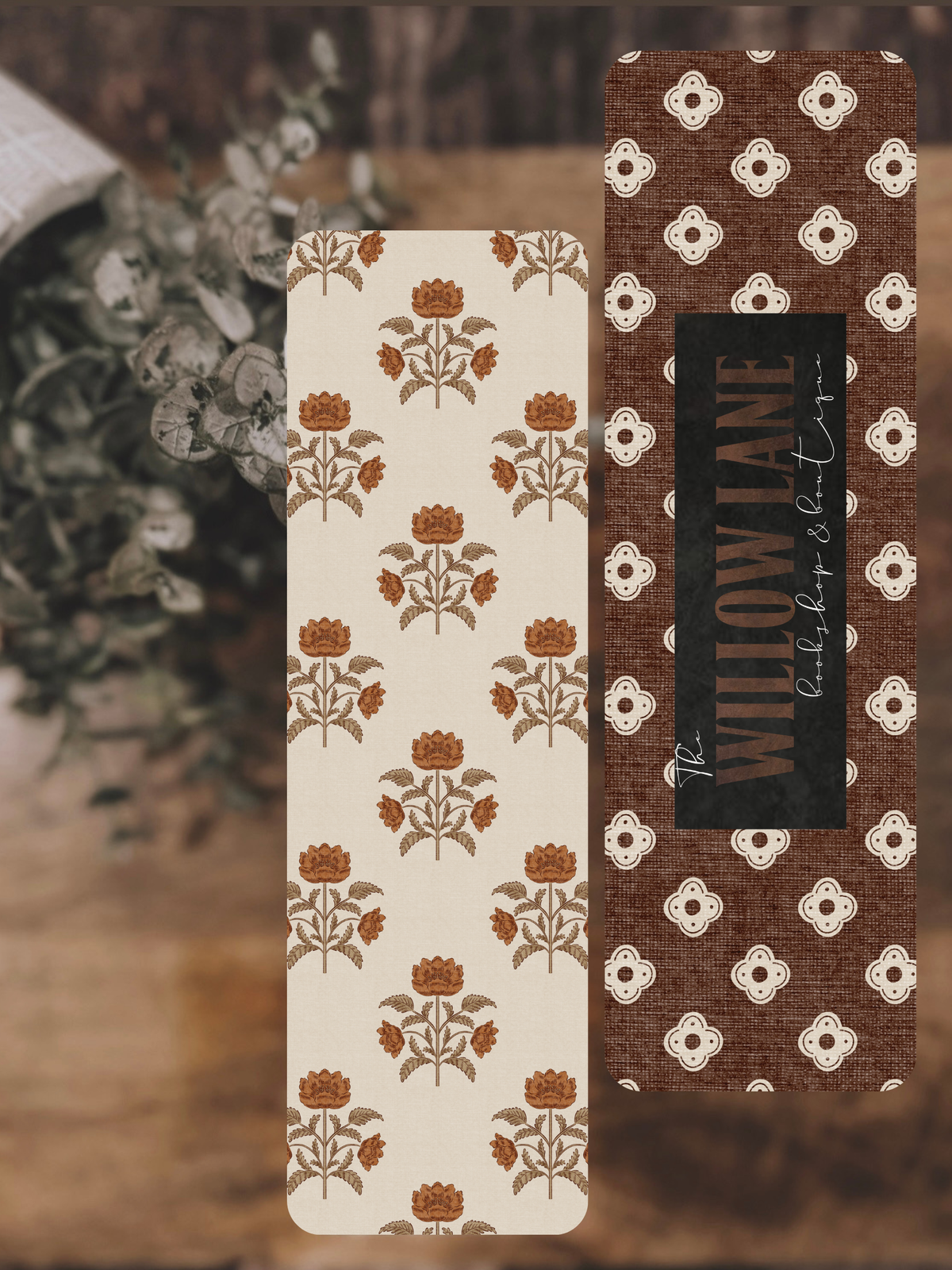 Vintage Fall Floral Bookmark