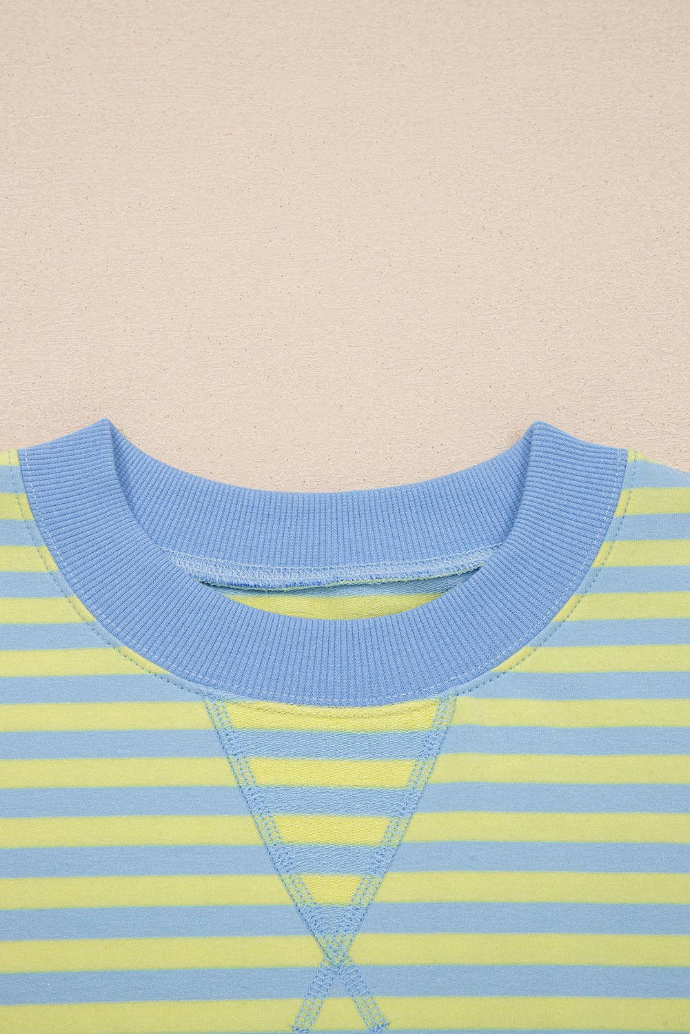 Stripe Pullover & Pull-On Shorts Set