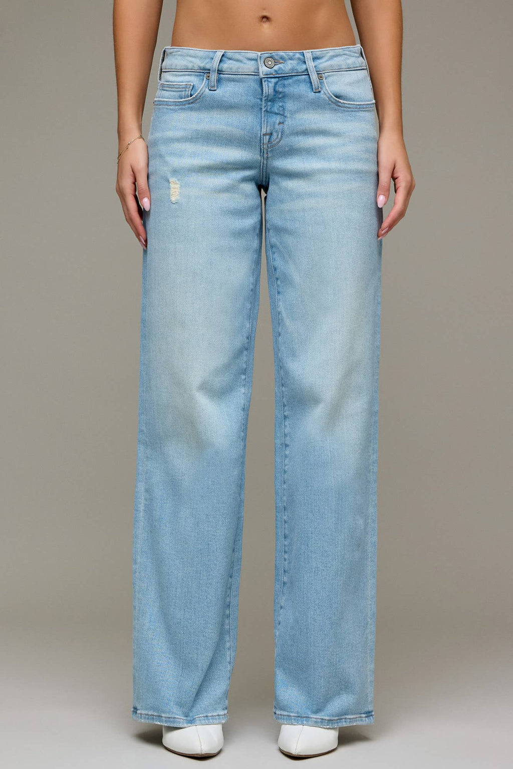 Lennox Light Wash Low Rise  Dad Jeans