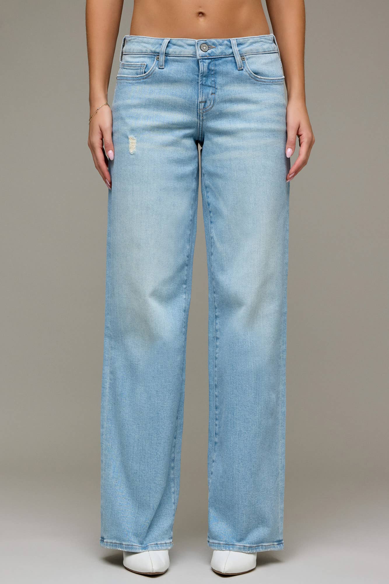 Lennox Light Wash Low Rise  Dad Jeans