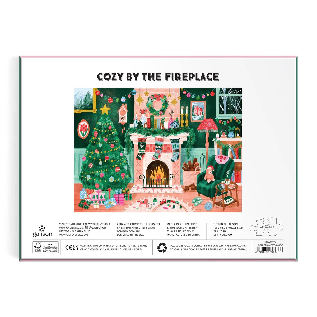 Cozy by the Fireplace 1000 Piece Puzzle