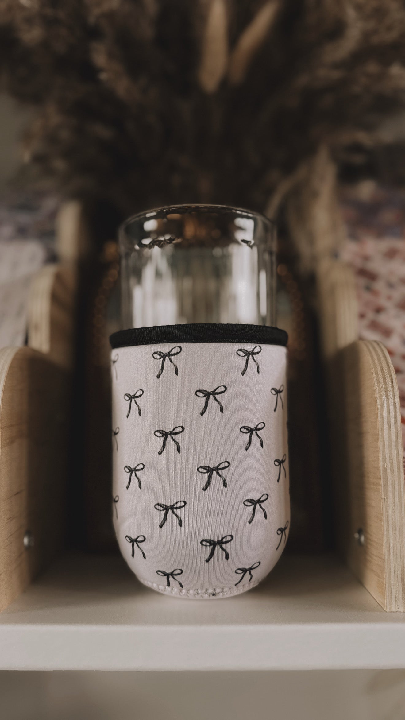 Black Bow Beverage Cup Sleeve