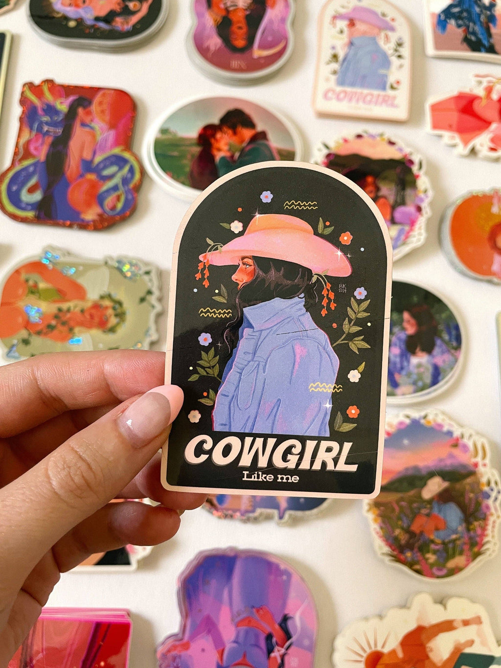Cowgirl Like Me Dark Sticker