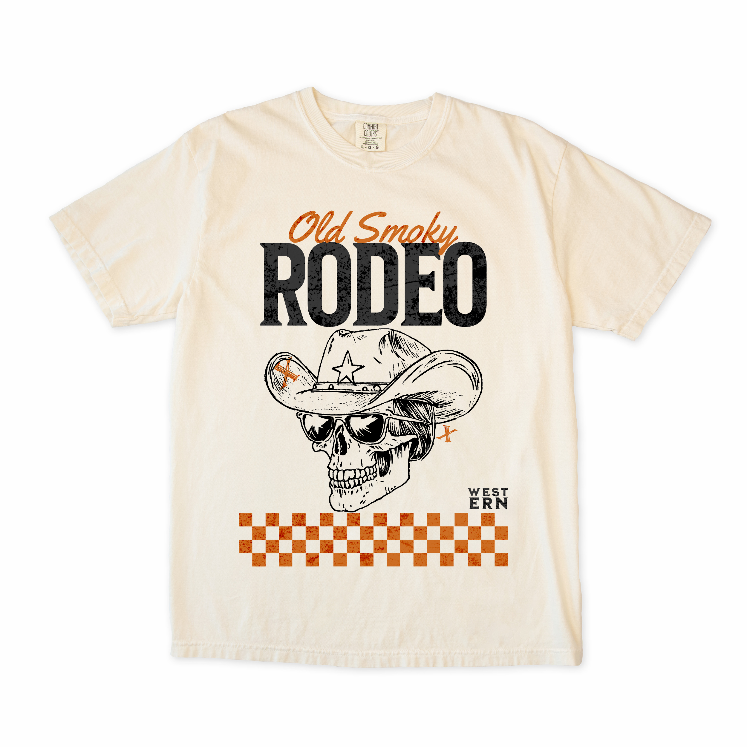 Old Smoky Rodeo Cowboy Skeleton Graphic Tee