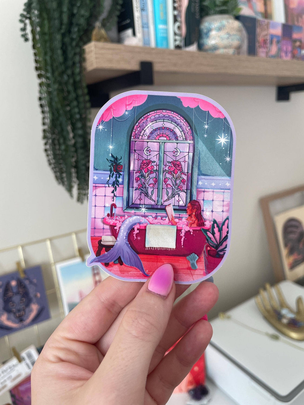 Mermaid's Bath Sticker