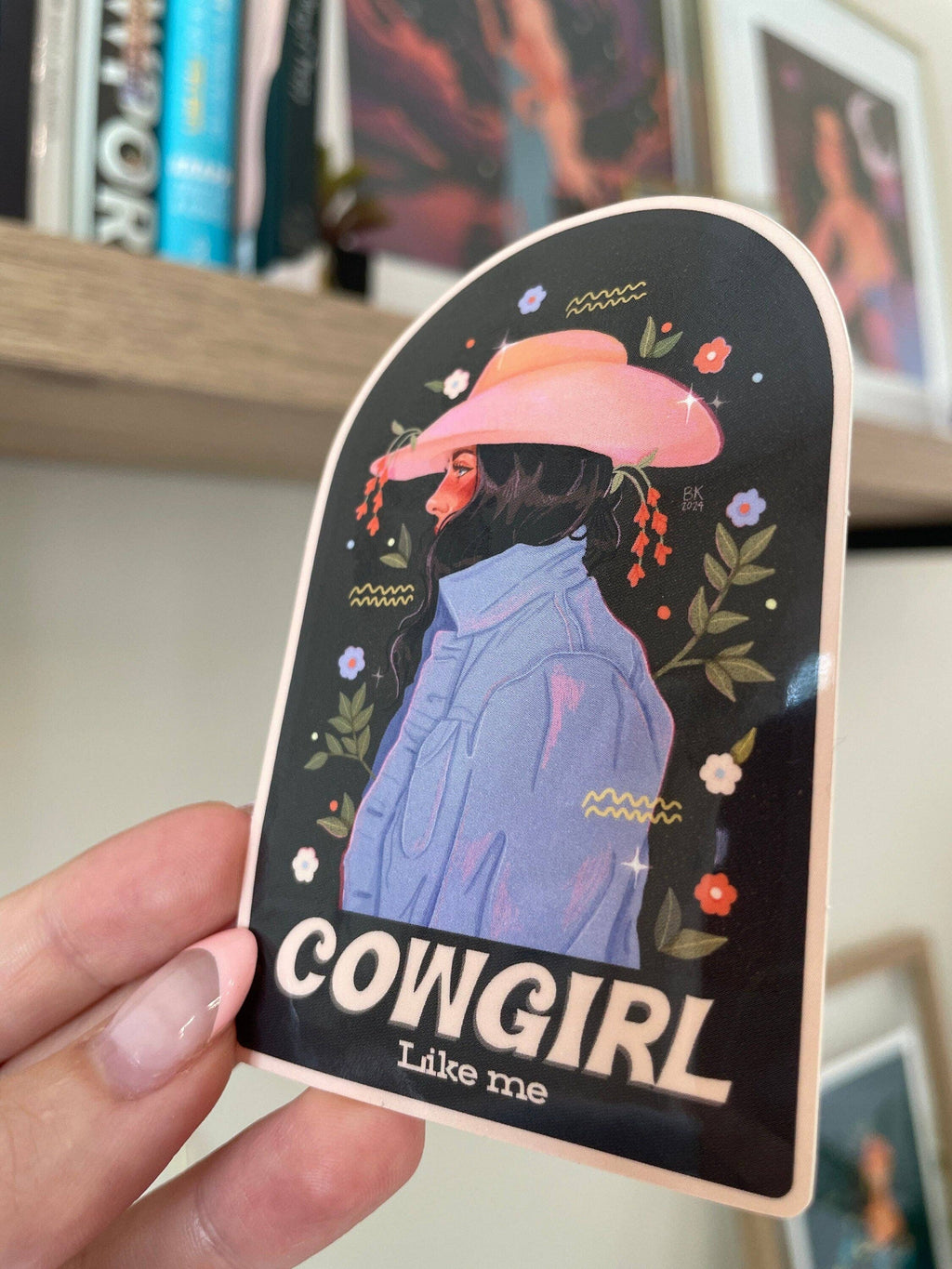 Cowgirl Like Me Dark Sticker