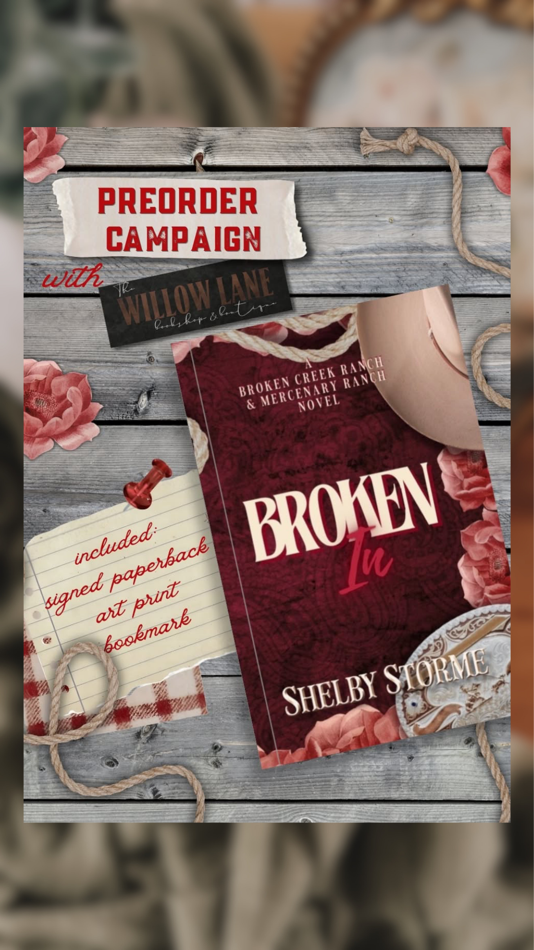 Broken In-A Broken Creek & Mercenary Ranch Novel, Book 5-PREORDER-SIGNED AND SWAG
