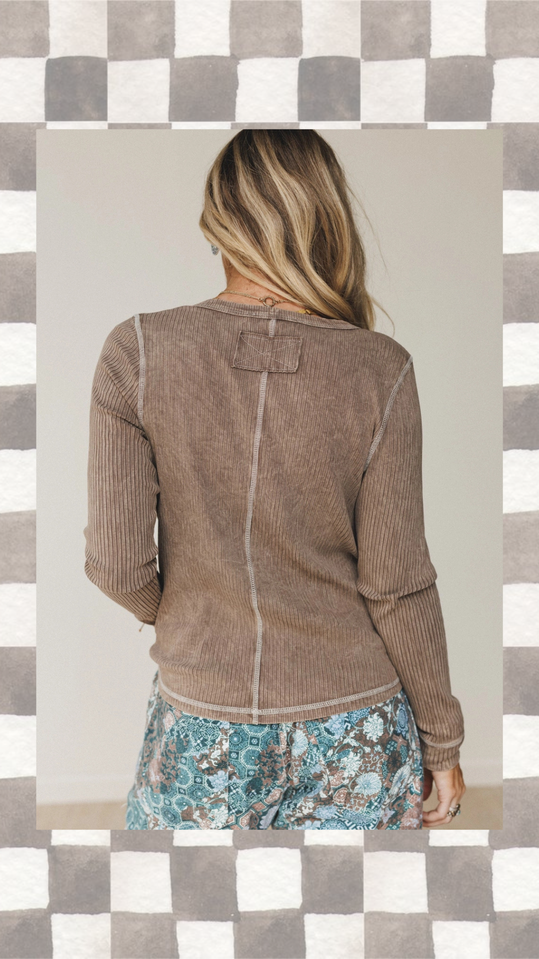 Off Duty Top - Brown