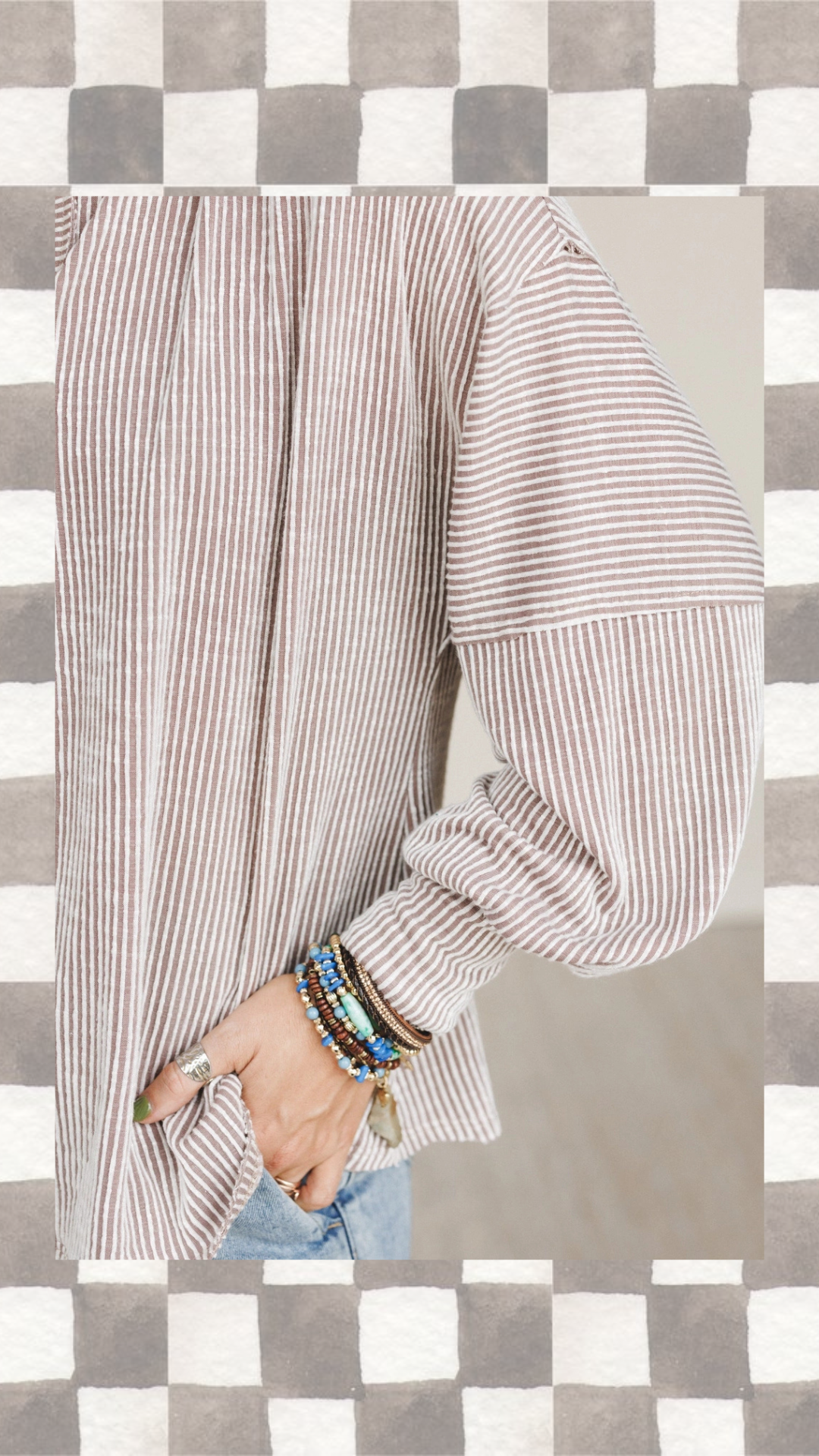 Only This Long Sleeve Top - Taupe
