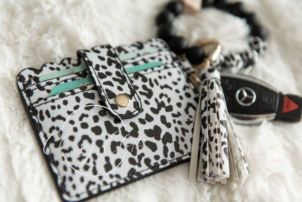 Wristlet Keychain Wallet - Spotted Owl
