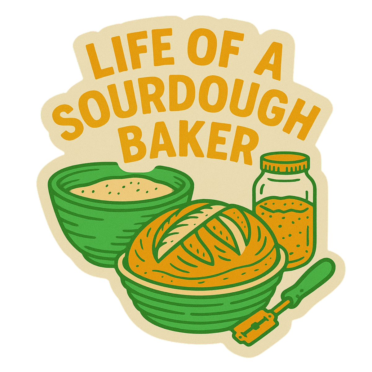 Life of a Sourdough Baker Sticker (Taylor Swift inspired)