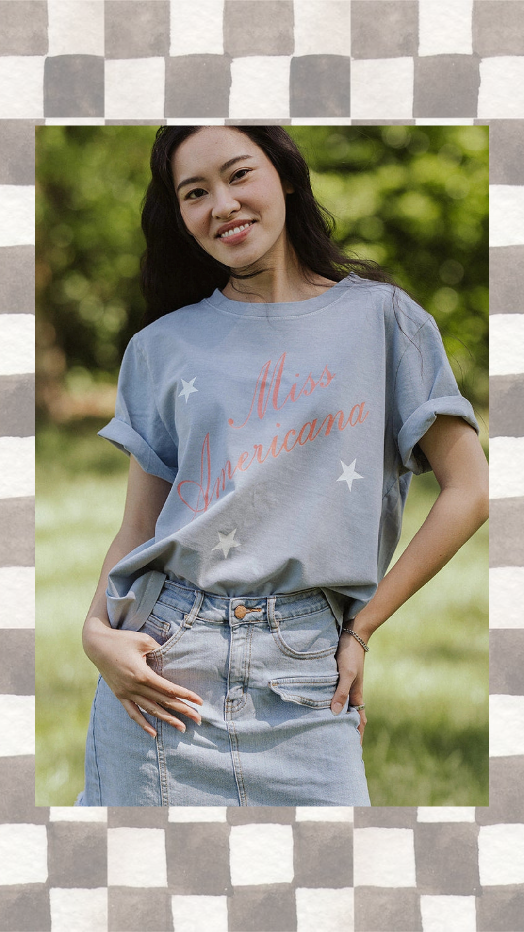 Miss Americana Star Cropped Tee