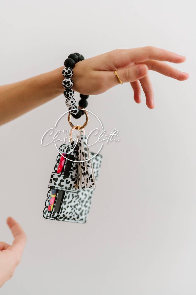 Wristlet Keychain Wallet - Spotted Owl