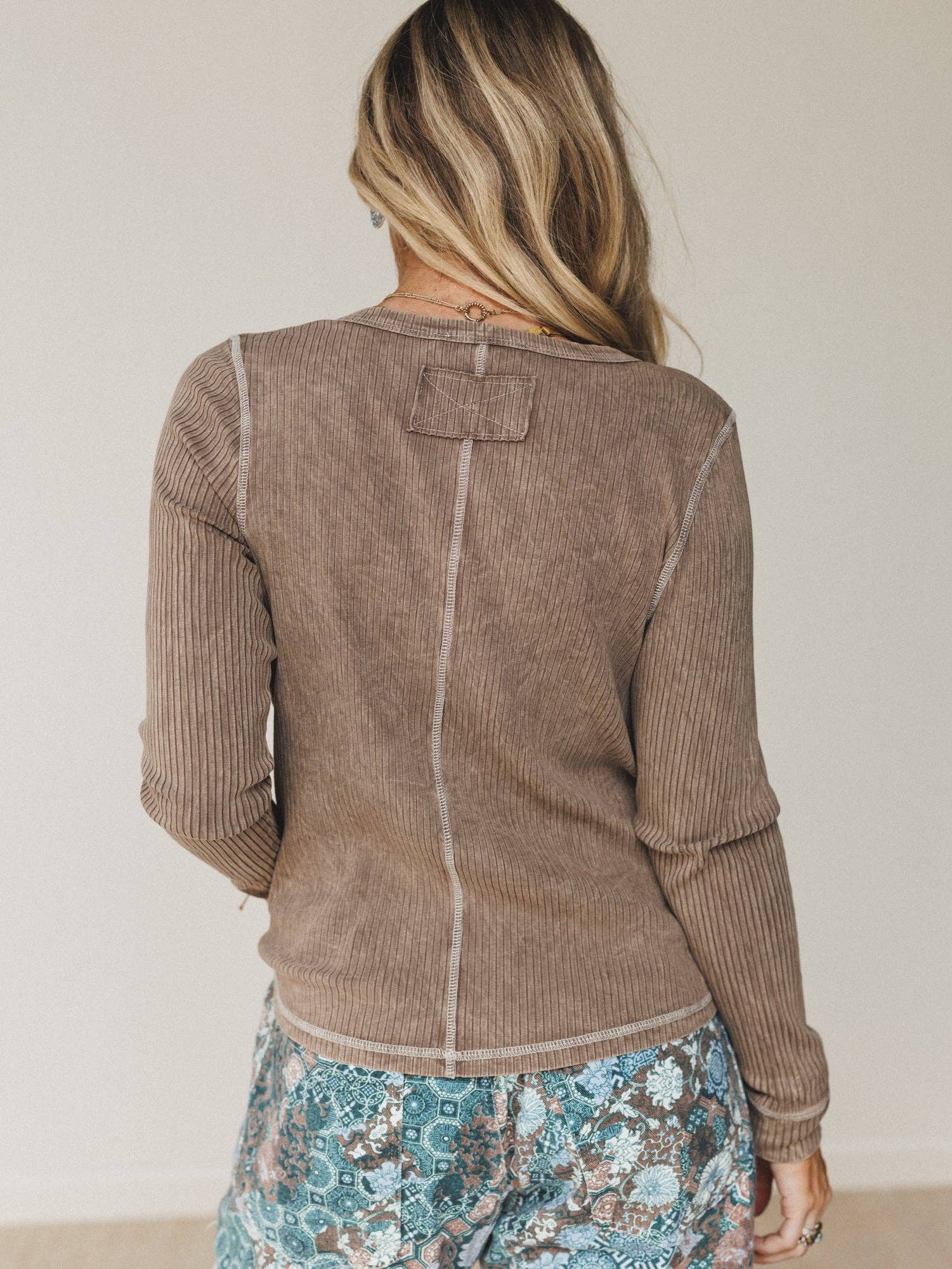Off Duty Top - Brown