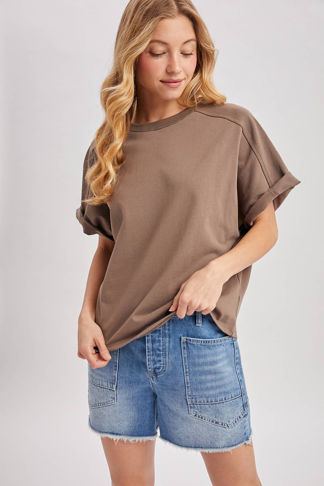 ROMY BOXY TEE-MUSHROOM