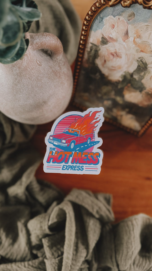 Hot Mess Express Sticker