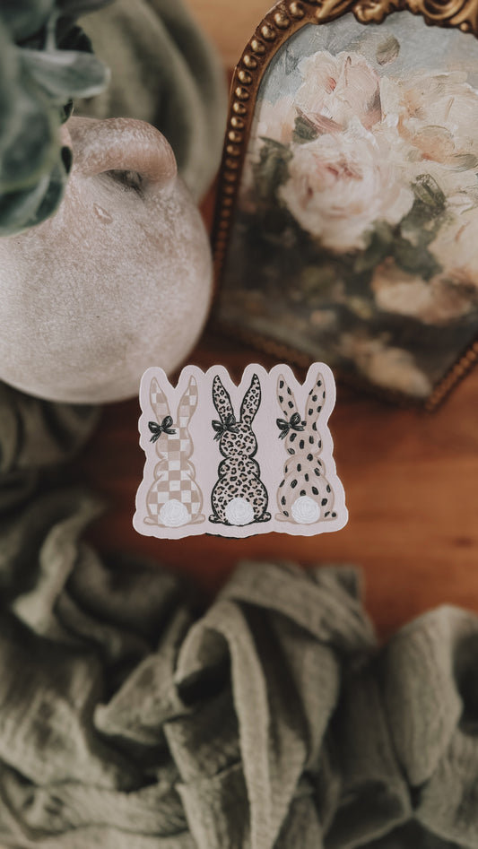 Preppy Bunnies Sticker