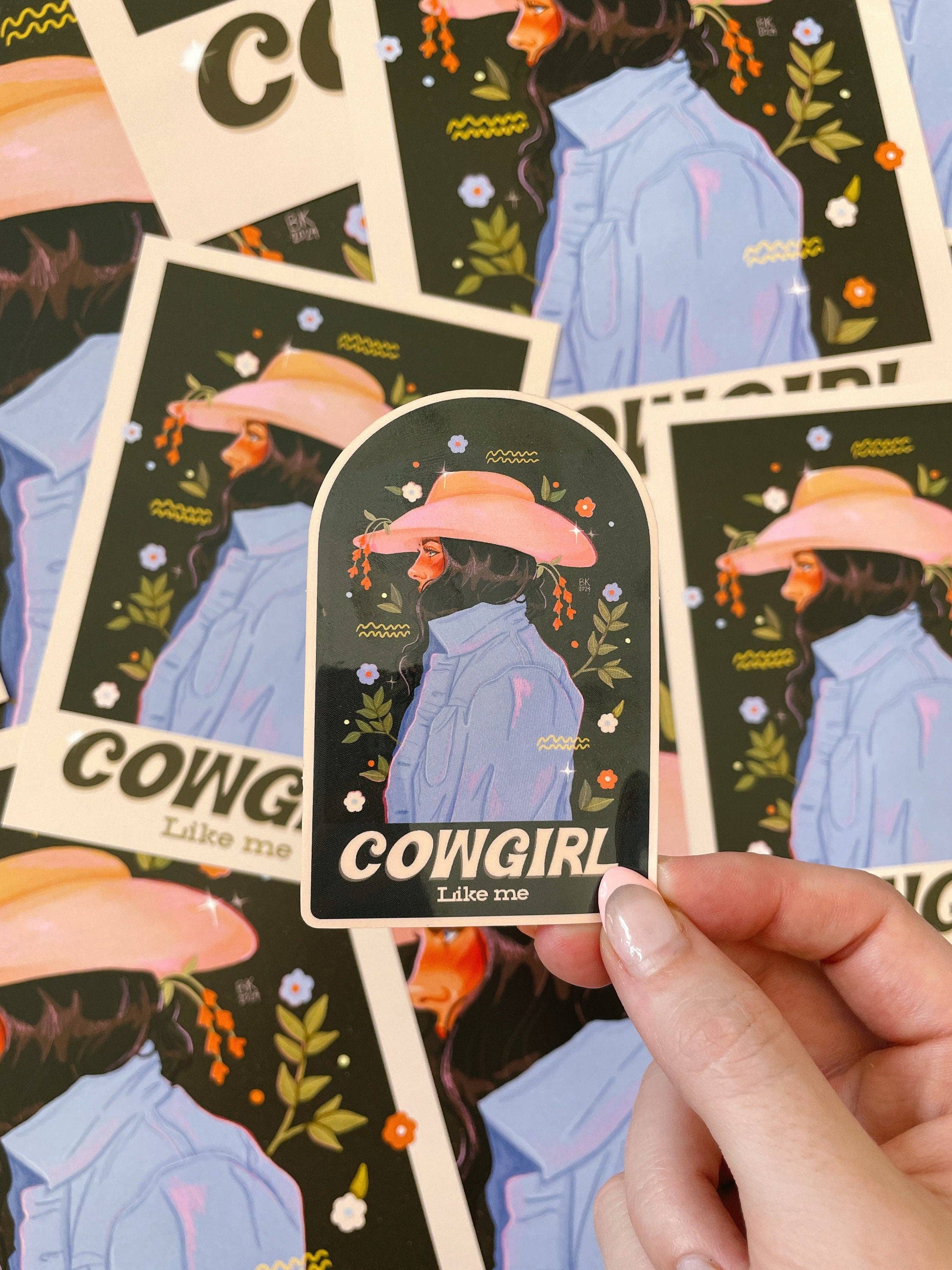 Cowgirl Like Me Dark Sticker