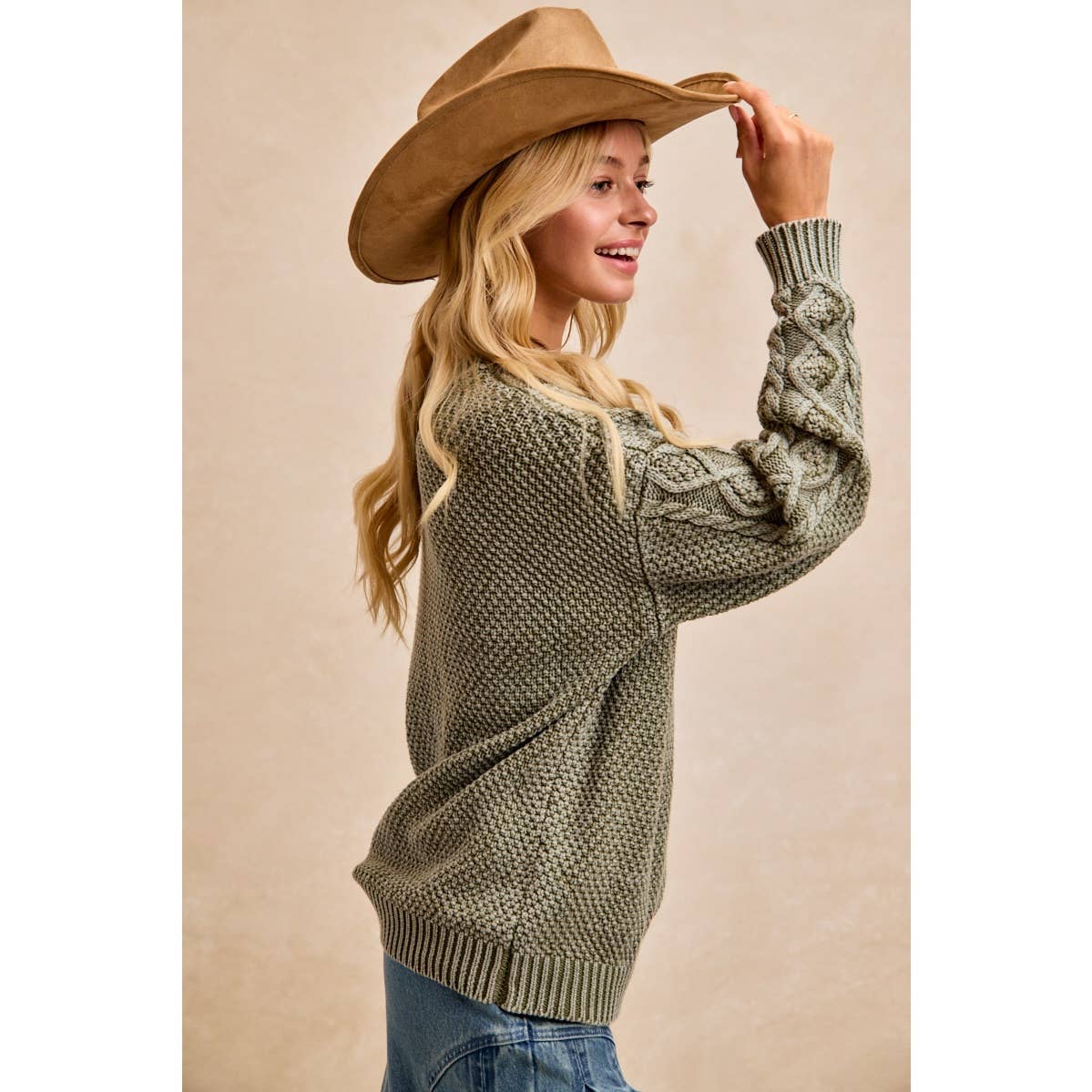 HATTIE CABLE KNIT SWEATER