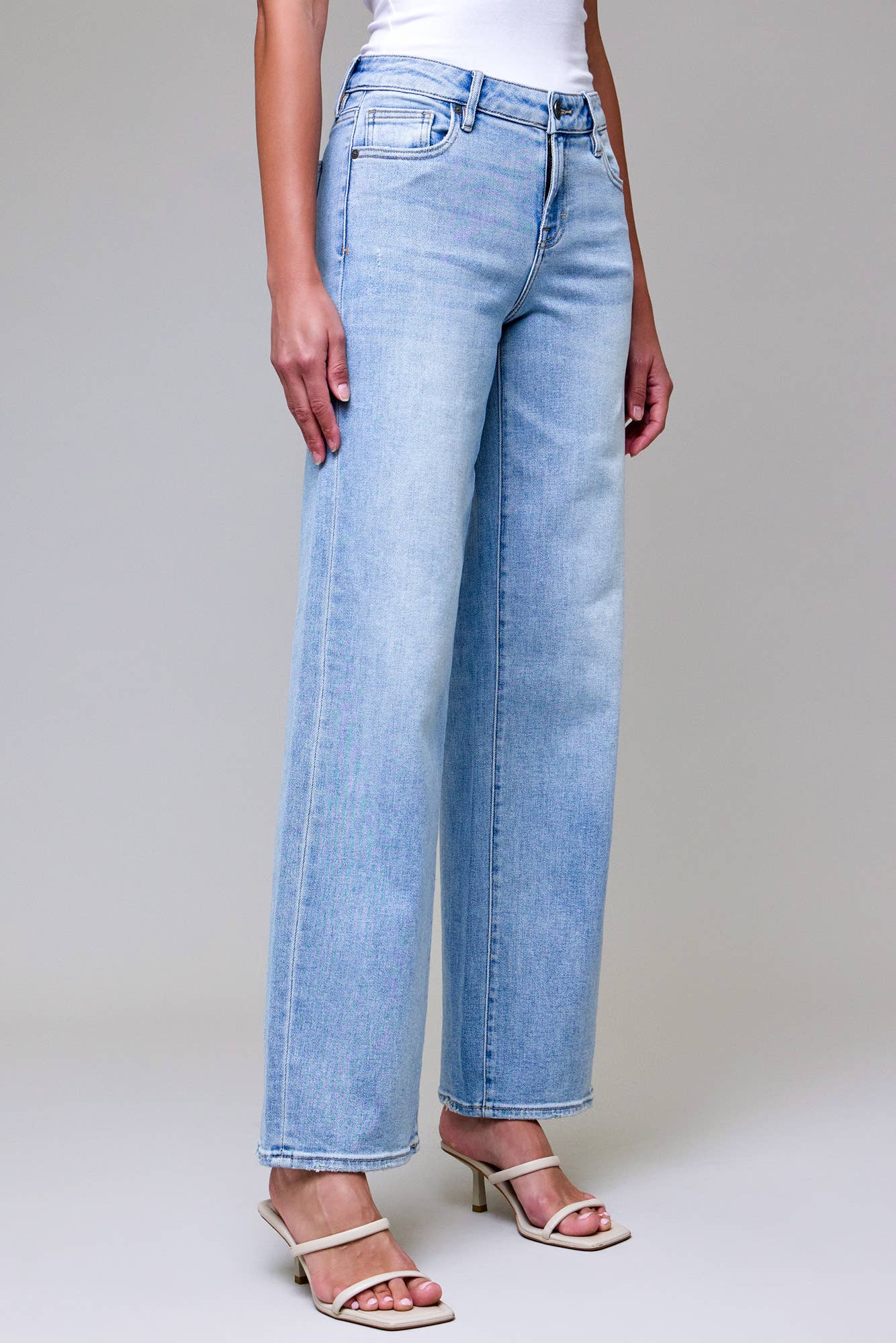 Collins Light Wash Low Rise Dad Jeans