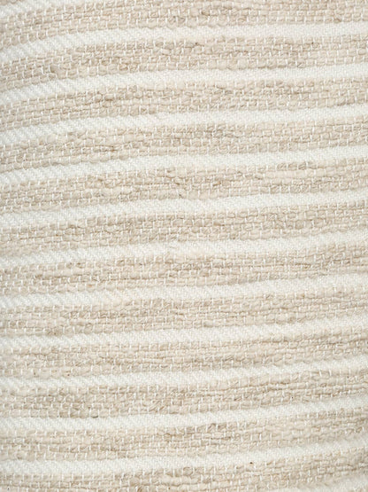 Handmade Linen Stripe Christmas Stocking
