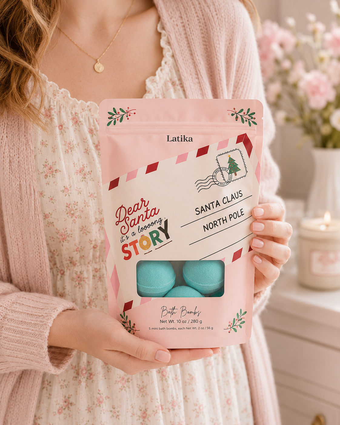 Mini Bath Bombs Gift Bag -Christmas (North Pole Scent)