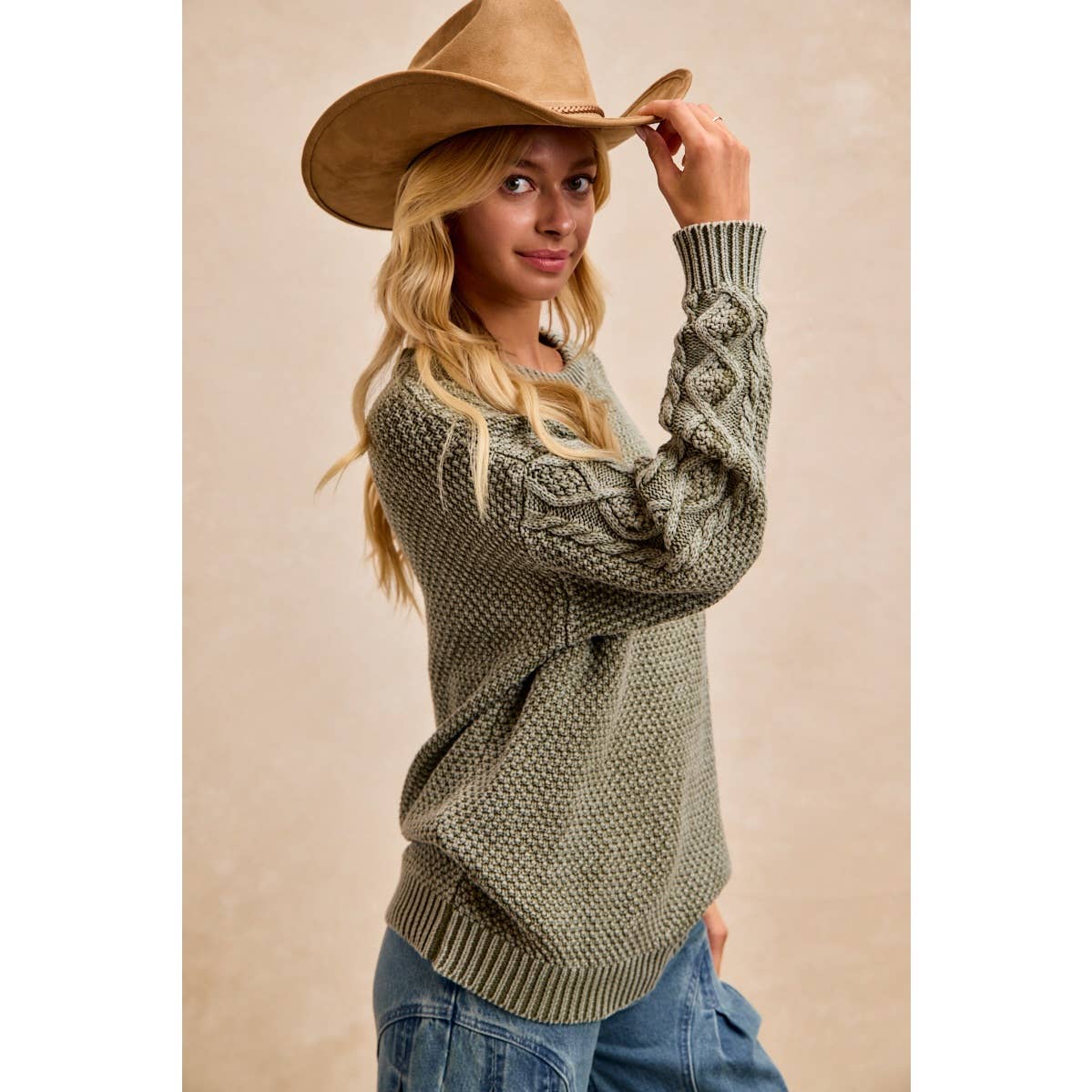 HATTIE CABLE KNIT SWEATER