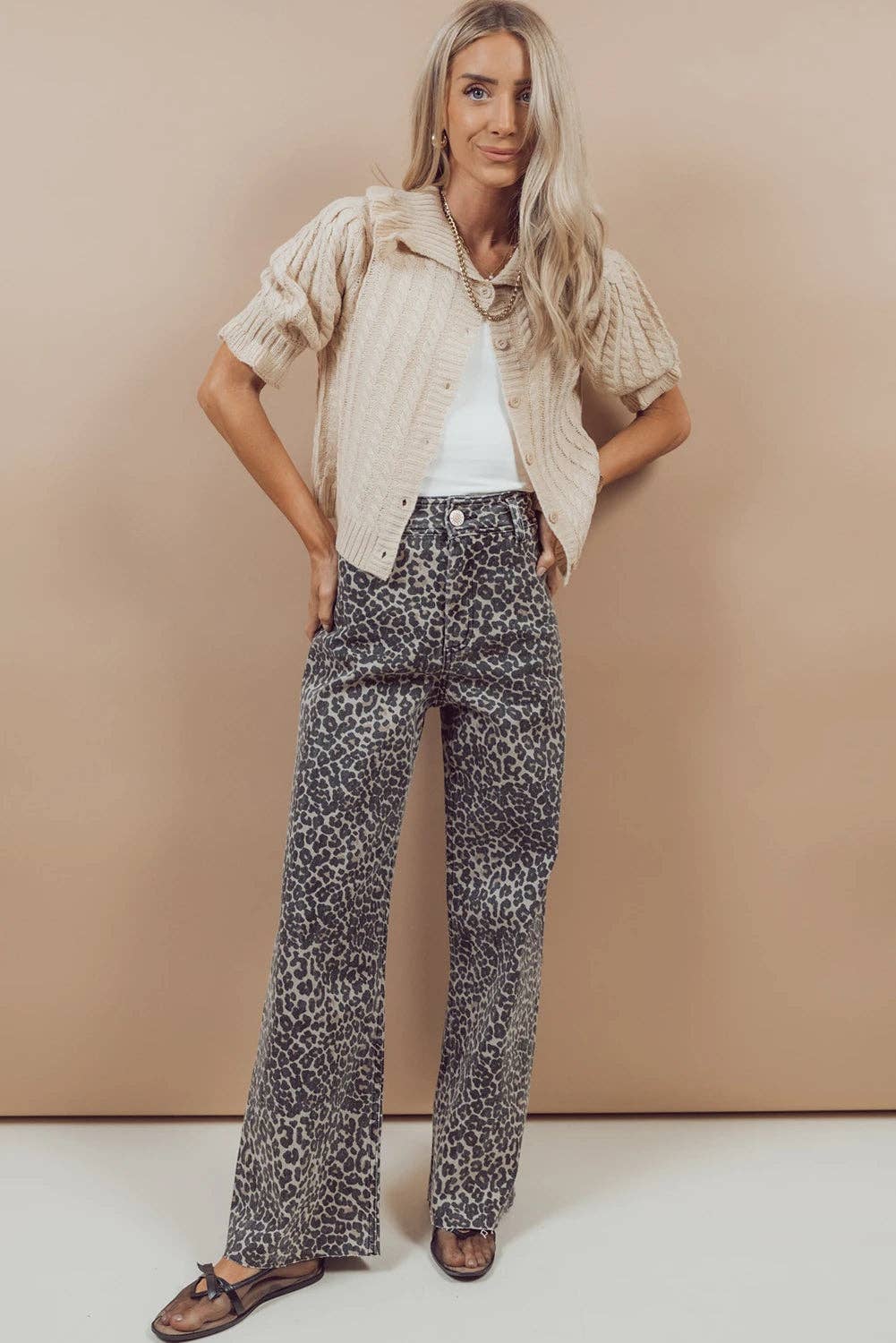 Wild Side High Waisted Wide Leg Jeans