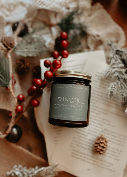 Winter Annotated Candle