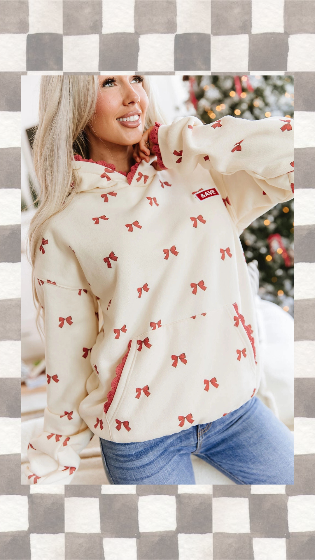 Comfort Zone Hoodie - Bundled In Bows-PREORDER