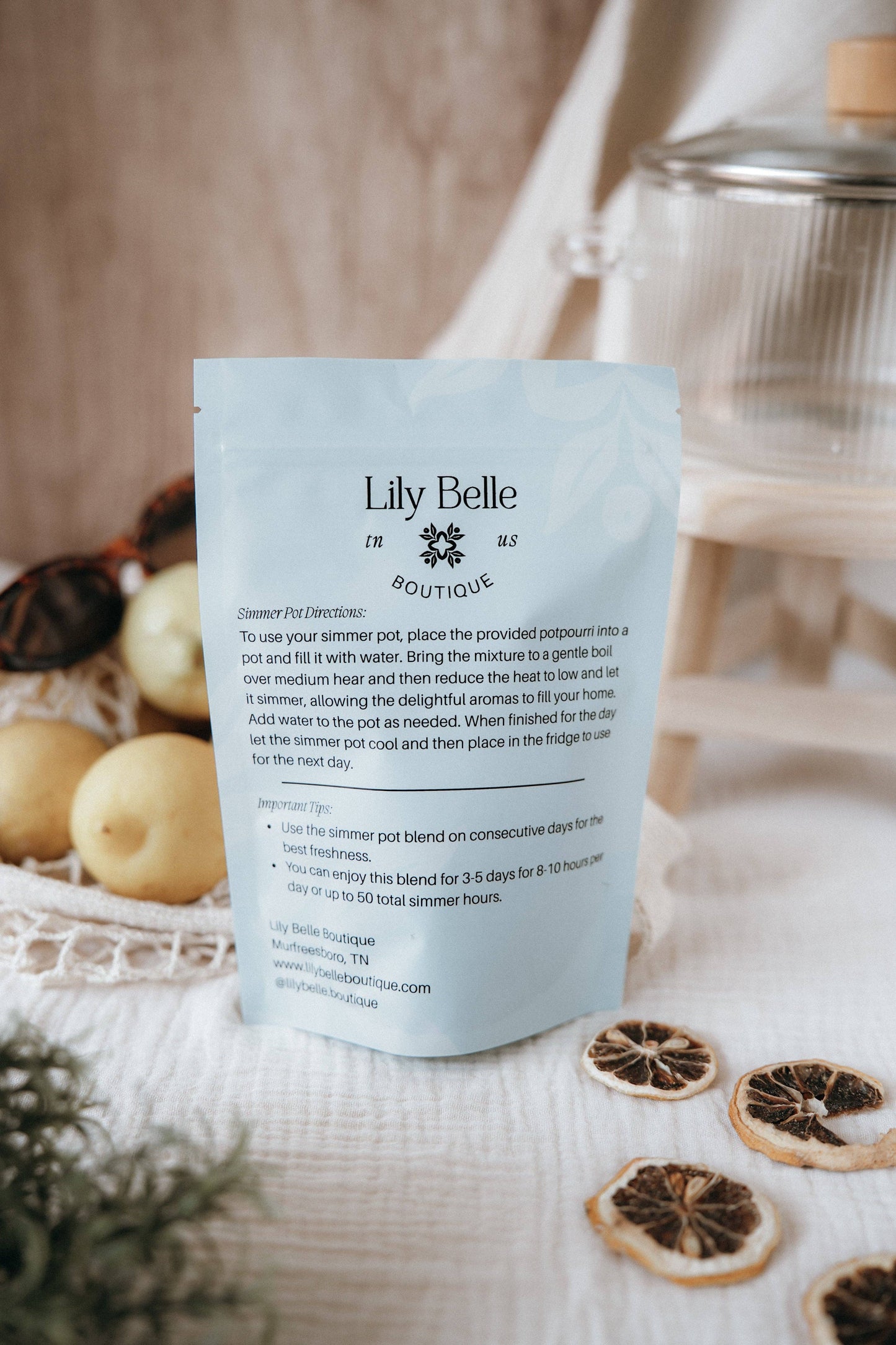 Lemon Orchard Simmer Pot | Lemon Rosemary Peppercorn