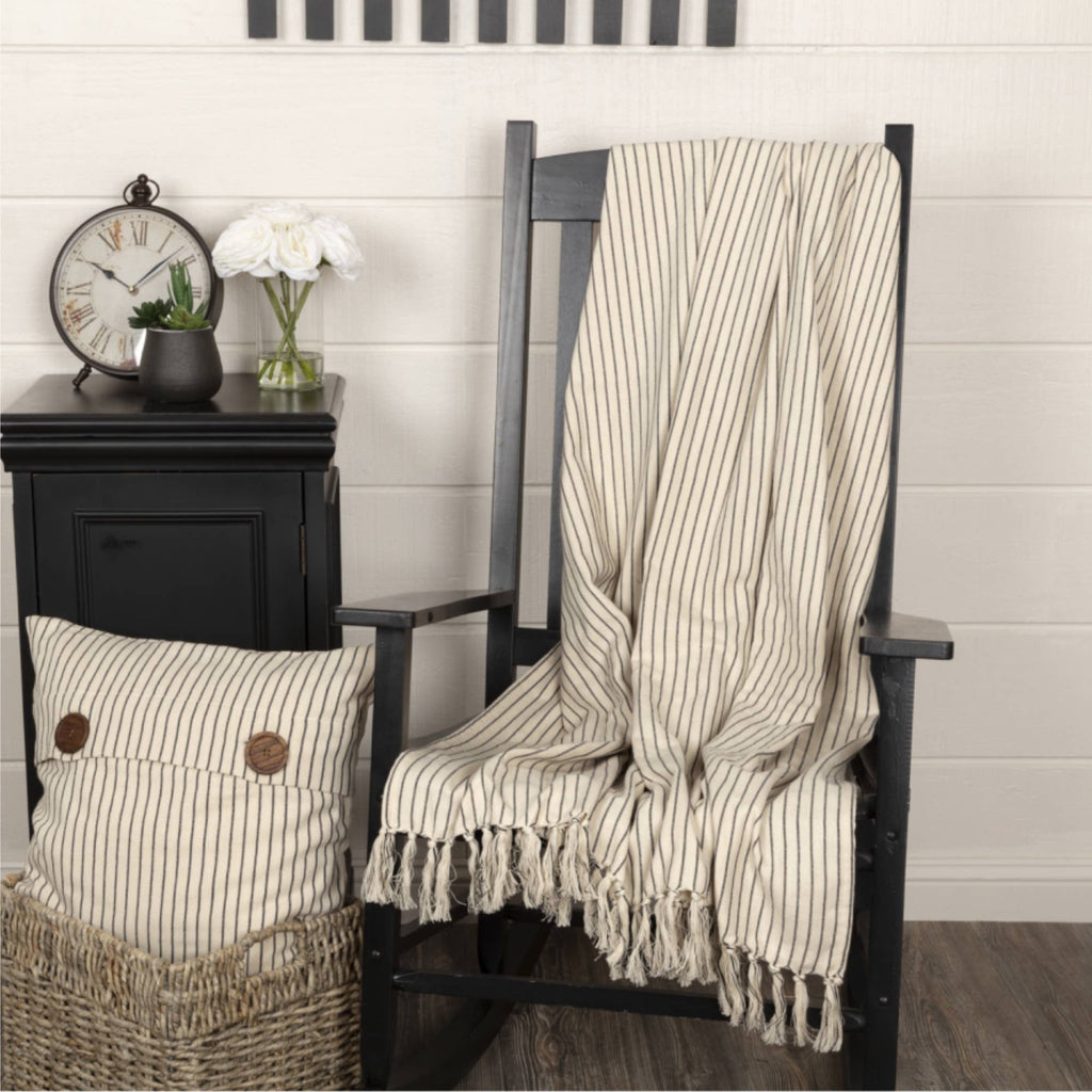 Katie's Vintage Stripe Throw