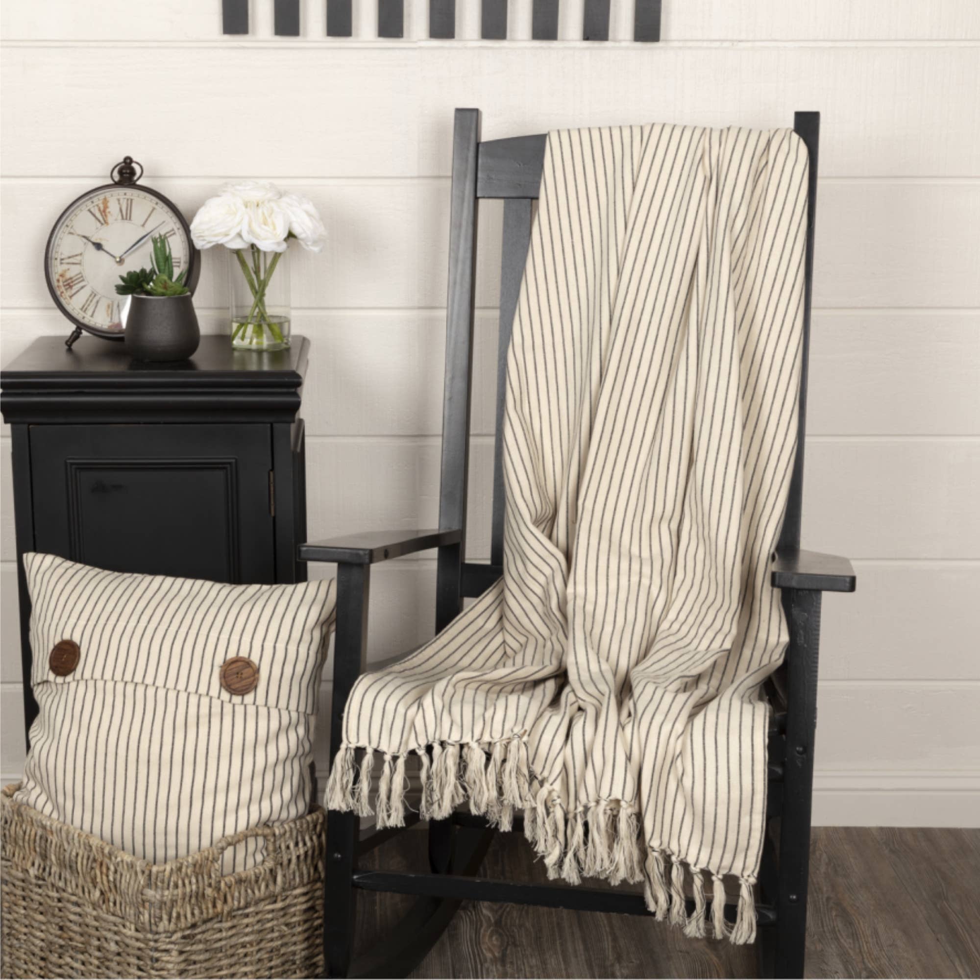 Katie's Vintage Stripe Throw