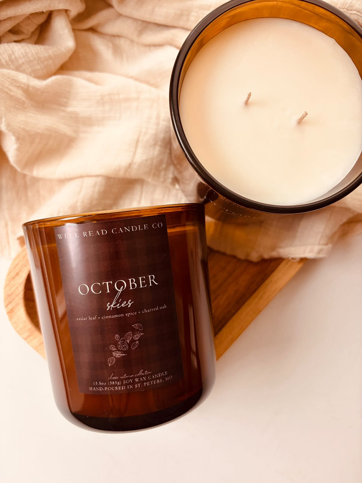 October Skies Soy Candle