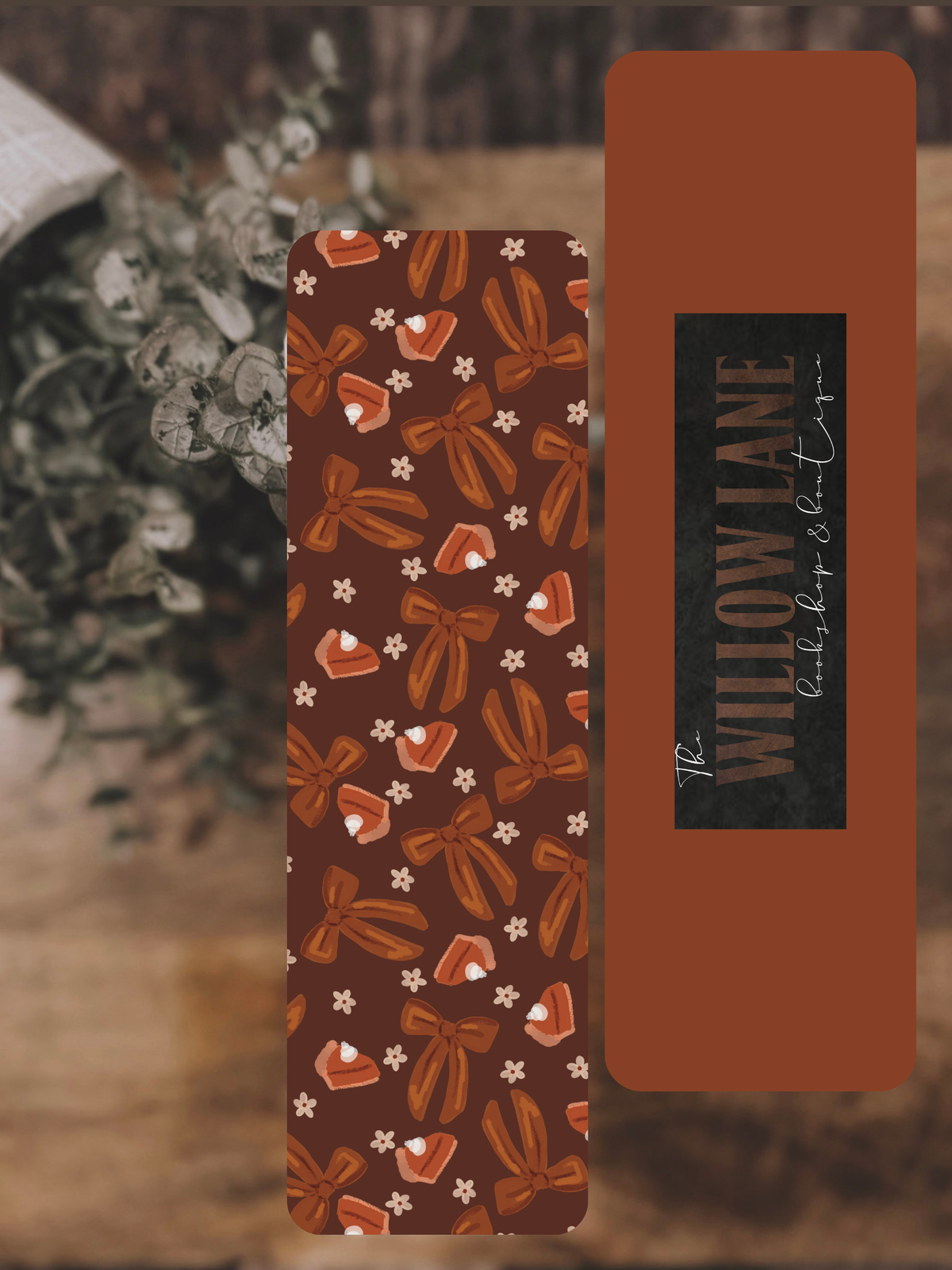 Pumpkin Pie Bow Bookmark