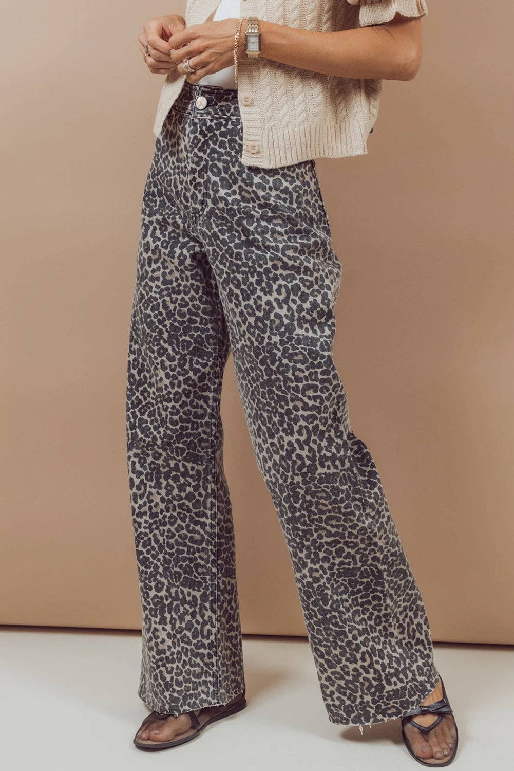 Wild Side High Waisted Wide Leg Jeans